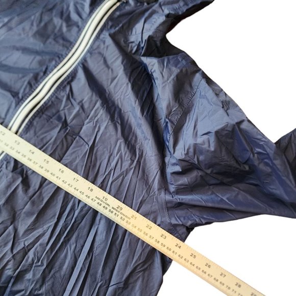 Eddie Bauer Jacket Men's Size XL Blue Windbreaker Hooded Pockets Zipped - Picture 13 of 14